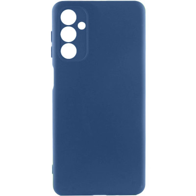 Накладка (з мікрофіброю) Silicone Cover Lakshmi Full Camera для Samsung A16 4G/5G- темно-синій