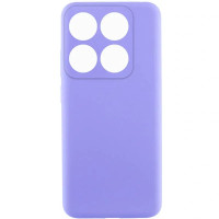 Накладка (з мікрофіброю) Silicone Cover Lakshmi Full Camera для Xiaomi 14T- бузковий