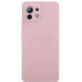 Накладка (з мікрофіброю) Silicone Cover Lakshmi Full Camera для Xiaomi Mi 11 Lite- рожевий пісок