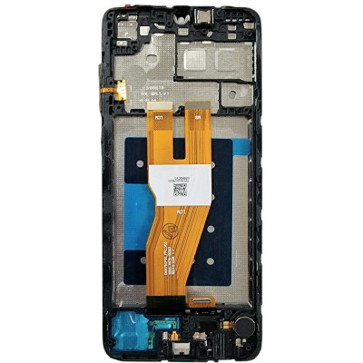 Дисплей для мобільного телефона Samsung A05 / A055, Original, Servis pack, with frame, GH81-24189A Black