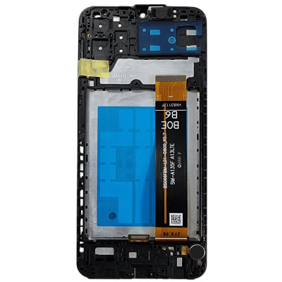 Дисплей для мобільного телефона Samsung A13 4G / A135 / M135, Original, Servis pack, with frame, SM-A135F BS066FBM-L01-D800_R5.7, GH82-29133A Black