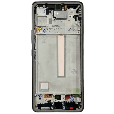 Дисплей для мобільного телефона Samsung A53 5G / A536, Amoled, Original, Servis pack, with frame, GH82-28025A Black