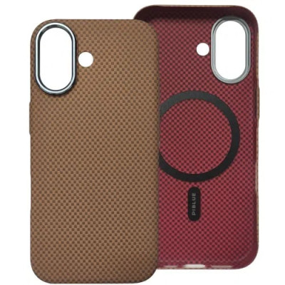 Накладка Piblue Magentic Magnetic (PL-99) Carbon nanofiber для iPhone 17- коричневий Накладка Piblue Magentic Magnetic (PL-99) Carbon nanofiber для iPhone 17- коричневий