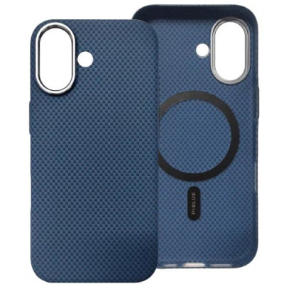 Накладка Piblue Magentic Magnetic (PL-99) Carbon nanofiber для iPhone 17- синій Накладка Piblue Magentic Magnetic (PL-99) Carbon nanofiber для iPhone 17- синій