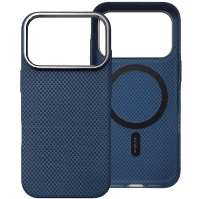Накладка Piblue Magentic Magnetic (PL-99) Carbon nanofiber для iPhone 17 Pro Max- синій Накладка Piblue Magentic Magnetic (PL-99) Carbon nanofiber для iPhone 17 Pro Max- синій