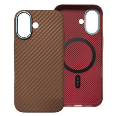 Накладка Piblue Magentic Magnetic (PL-49) Carbon для IPhone 17- коричневий