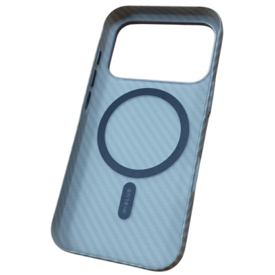 Накладка Piblue Magentic Magnetic (PL-49) Carbon для IPhone 17 Pro Max- титановий сірий