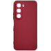 Накладка (з мікрофіброю) GETMAN Liquid Silk Full Camera для Infinix Hot 60i / 60- темно-червоний