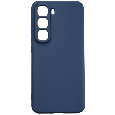 Накладка (з мікрофіброю) GETMAN Liquid Silk Full Camera для Infinix Hot 60i / 60- темно-синій Накладка (з мікрофіброю) GETMAN Liquid Silk Full Camera для Infinix Hot 60i / 60- темно-синій