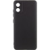 Накладка (з мікрофіброю) GETMAN Liquid Silk Full Camera для Motorola Moto E13- чорний