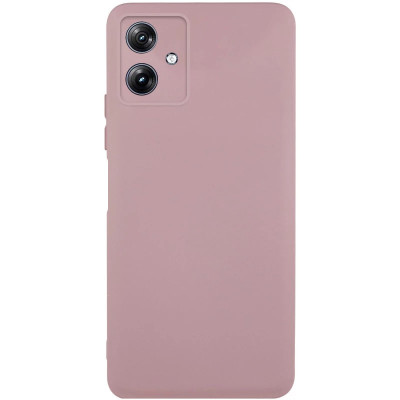 Накладка (з мікрофіброю) GETMAN Liquid Silk Full Camera для Motorola Moto G54- пастельно-рожевий Накладка (з мікрофіброю) GETMAN Liquid Silk Full Camera для Motorola Moto G54- пастельно-рожевий