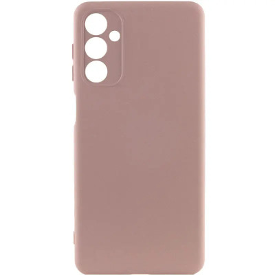 Накладка (з мікрофіброю) GETMAN Liquid Silk Full Camera для Samsung M34 5G- рожевий пісок Накладка (з мікрофіброю) GETMAN Liquid Silk Full Camera для Samsung M34 5G- рожевий пісок