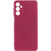 Накладка (з мікрофіброю) GETMAN Liquid Silk Full Camera для Samsung M34 5G- марсала