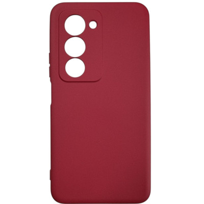Накладка (з мікрофіброю) GETMAN Liquid Silk Full Camera для Xiaomi Redmi 15 (UA/Europe 171mm)- темно-червоний Накладка (з мікрофіброю) GETMAN Liquid Silk Full Camera для Xiaomi Redmi 15 (UA/Europe 171mm)- темно-червоний
