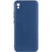 Накладка (з мікрофіброю) GETMAN Liquid Silk Full Camera для Xiaomi Redmi 9A- темно-синій
