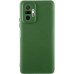 Накладка (з мікрофіброю) GETMAN Liquid Silk Full Camera для Xiaomi Redmi Note 10 Pro / Note 10 Pro Max- темно-зелений