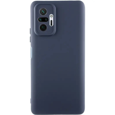 Накладка (з мікрофіброю) GETMAN Liquid Silk Full Camera для Xiaomi Redmi Note 10 Pro / Note 10 Pro Max- темно-синій Накладка (з мікрофіброю) GETMAN Liquid Silk Full Camera для Xiaomi Redmi Note 10 Pro / Note 10 Pro Max- темно-синій