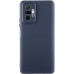 Накладка (з мікрофіброю) GETMAN Liquid Silk Full Camera для Xiaomi Redmi Note 10 Pro / Note 10 Pro Max- темно-синій