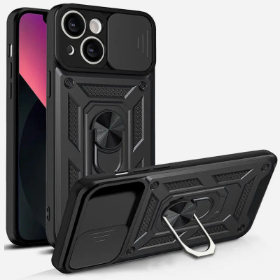 Протиударний чохол Camshield Serge Ring для iPhone 14- чорний Протиударний чохол Camshield Serge Ring для iPhone 14- чорний