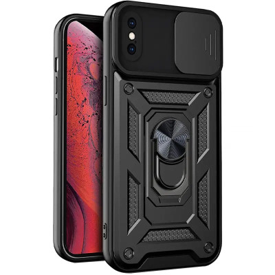 Протиударний чохол Camshield Serge Ring для iPhone XS / X- чорний Протиударний чохол Camshield Serge Ring для iPhone XS / X- чорний