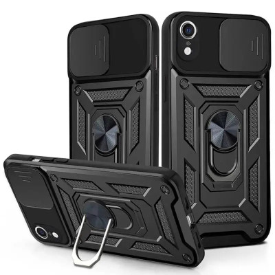 Протиударний чохол Camshield Serge Ring для iPhone XR- чорний Протиударний чохол Camshield Serge Ring для iPhone XR- чорний