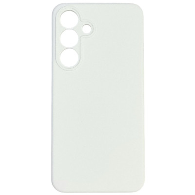 Накладка (з мікрофіброю) Silicone Cover Lakshmi Full Camera для Samsung S25 FE- білий
