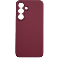 Накладка (з мікрофіброю) Silicone Cover Lakshmi Full Camera для Samsung S25 FE- марсала