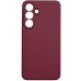 Накладка (з мікрофіброю) Silicone Cover Lakshmi Full Camera для Samsung S25 FE- марсала