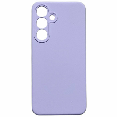 Накладка (з мікрофіброю) Silicone Cover Lakshmi Full Camera для Samsung S25 FE- бузковий