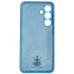 Накладка (з мікрофіброю) Silicone Cover Lakshmi Full Camera для Samsung S25 FE- блакитний