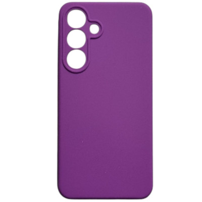 Накладка (з мікрофіброю) Silicone Cover Lakshmi Full Camera для Samsung S25 FE- фіолетовий