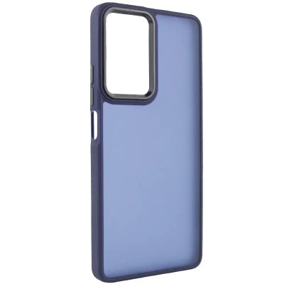 Накладка TPU+PC Lyon Frosted для Infinix Smart 10- темно-синій