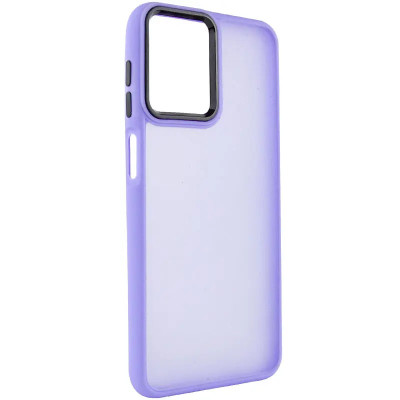Накладка TPU+PC Lyon Frosted для Motorola Moto G14- бузковий