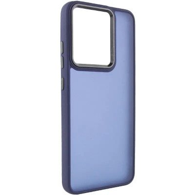 Накладка TPU+PC Lyon Frosted для Motorola Moto G15 / Moto G15 Power / Moto G17 / Moto G17 Power- темно-синій