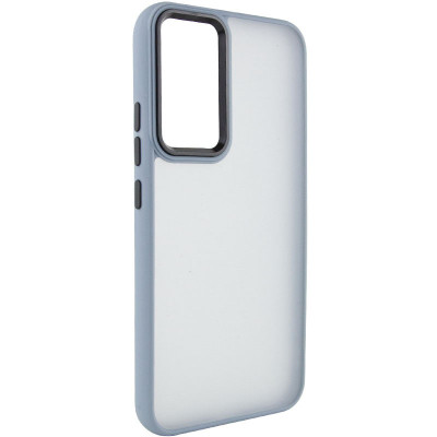 Накладка TPU+PC Lyon Frosted для Motorola Moto G22- сіра лаванда