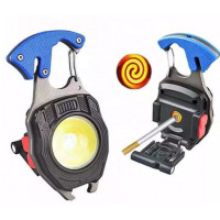 Ліхтарик W5147/LL-202-COB(White+Yellow+Red) multitool, Li-Ion акумулятор, магніт, карабін, викрутка, запальничка Ліхтарик W5147/LL-202-COB(White+Yellow+Red) multitool, Li-Ion акумулятор, магніт, карабін, викрутка, запальничка
