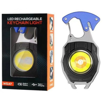 Ліхтарик W5147/LL-202-COB(White+Yellow+Red) multitool, Li-Ion акумулятор, магніт, карабін, викрутка, запальничка Ліхтарик W5147/LL-202-COB(White+Yellow+Red) multitool, Li-Ion акумулятор, магніт, карабін, викрутка, запальничка