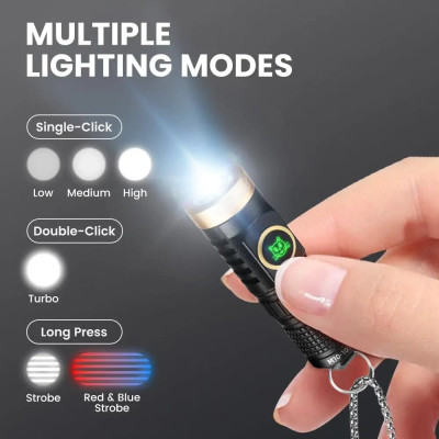 Ліхтарик-брелок YEMAO YM-M10-LED, 1x10180A/ 1x10440A/ 3xAAA Ліхтарик-брелок YEMAO YM-M10-LED, 1x10180A/ 1x10440A/ 3xAAA