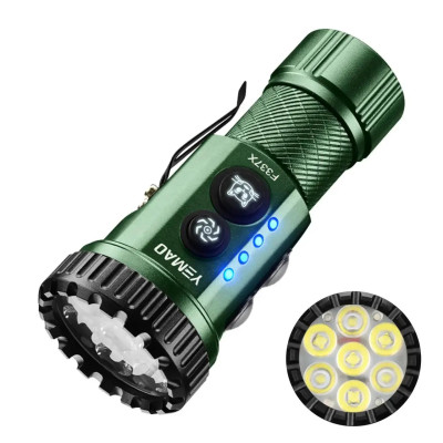 Ліхтарик YEMAO YM-F337X-7XTE+2SMD (RGB), 1x18350/ 1x18650 Ліхтарик YEMAO YM-F337X-7XTE+2SMD (RGB), 1x18350/ 1x18650