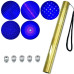 Лазер-ліхтарь синій YX-B008 GOLD, 2х16340, CASE