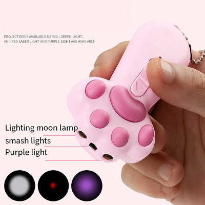 Ліхтарик-брелок кошача лапка 2020L-LED+UV, 2xAAA