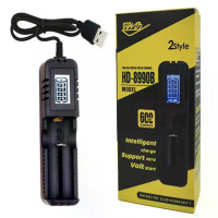 Зарядний пристрій HD-8990B, LCD екран, 1x18650/26650/16340/14500 Зарядний пристрій HD-8990B, LCD екран, 1x18650/26650/16340/14500