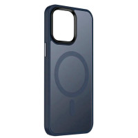 Накладка Metal Buttons with Magnetic для iPhone 12 Pro Max- синій Накладка Metal Buttons with Magnetic для iPhone 12 Pro Max- синій