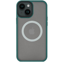 Накладка Metal Buttons with Magnetic для iPhone 13- зелений Накладка Metal Buttons with Magnetic для iPhone 13- зелений