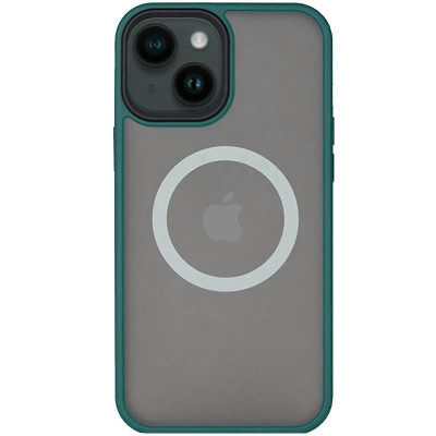 Накладка Metal Buttons with Magnetic для iPhone 13- зелений Накладка Metal Buttons with Magnetic для iPhone 13- зелений