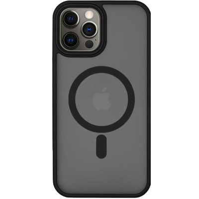 Накладка Metal Buttons with Magnetic для iPhone 14 Pro- чорний Накладка Metal Buttons with Magnetic для iPhone 14 Pro- чорний