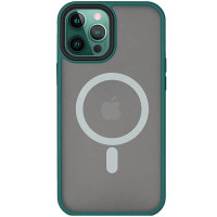 Накладка Metal Buttons with Magnetic для iPhone 14 Pro- зелений Накладка Metal Buttons with Magnetic для iPhone 14 Pro- зелений