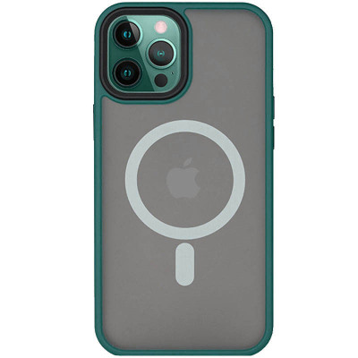 Накладка Metal Buttons with Magnetic для iPhone 15 Pro- зелений Накладка Metal Buttons with Magnetic для iPhone 15 Pro- зелений