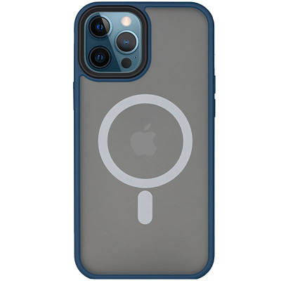 Накладка Metal Buttons with Magnetic для iPhone 15 Pro- синій Накладка Metal Buttons with Magnetic для iPhone 15 Pro- синій