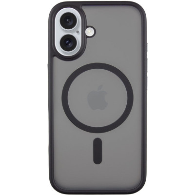 Накладка Metal Buttons with Magnetic для iPhone 17- чорний Накладка Metal Buttons with Magnetic для iPhone 17- чорний